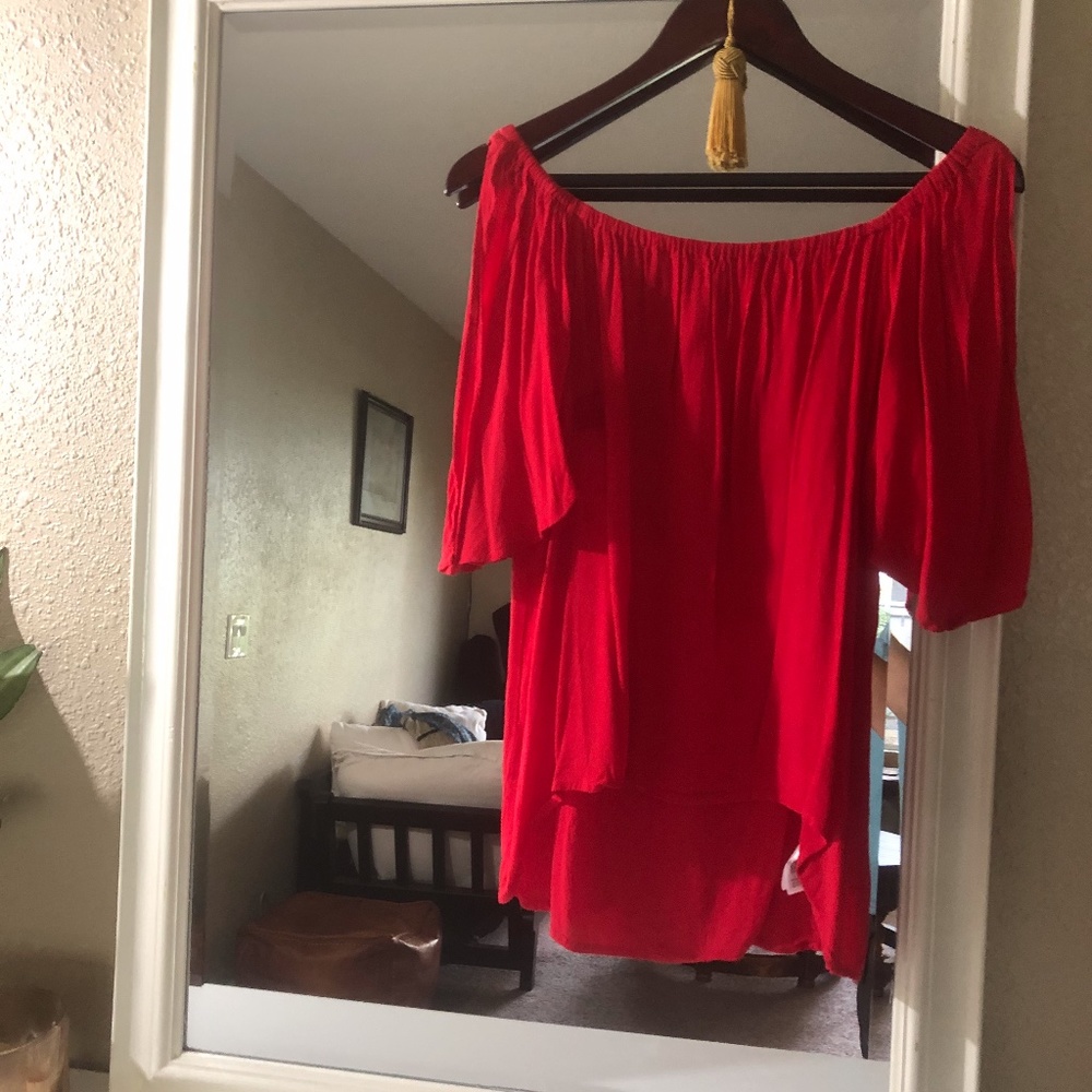 Red blouse